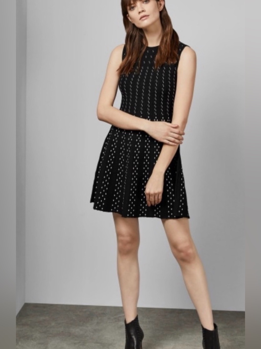 Ted Baker Caren Knit Fit & Flare Dress Size 2 / US 6